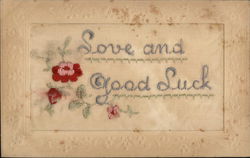 Love and Good Luck Postcard