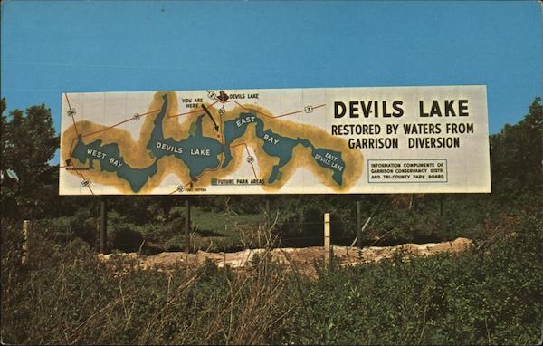 Devils Lake North Dakota Postcard