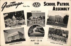 Greetings from School Patrol Assembly Washington, DC Washington DC Postcard Postcard Postcard