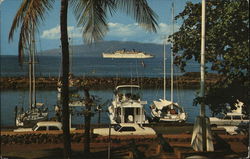 Matson's Flagship S.S. Lurline at Lahaina Postcard