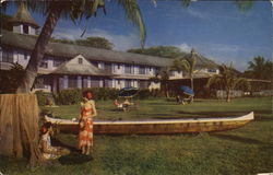 The Ocean Terrace of Kona Inn Postcard