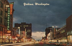 Shopping District Yakima, WA Postcard Postcard Postcard