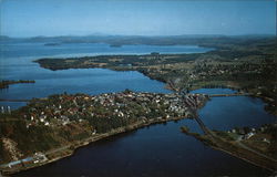 Aerial View of Newport, Vermont Postcard