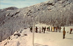 Ski School at Top of Mount Mansfield Stowe, VT Postcard Postcard Postcard