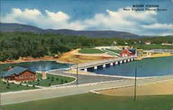 New England Electric System - Wilder Station Vermont Postcard Postcard Postcard