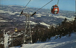 Warren, Vermont: Sugarbush Valley Ski Area Postcard