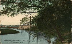 View of River, North From Penn Ave Bridge Postcard