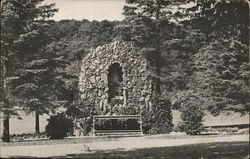 Grotto of Our Lady of Lourdes, Salvatorian Seminary Saint Nazianz, WI Postcard Postcard Postcard