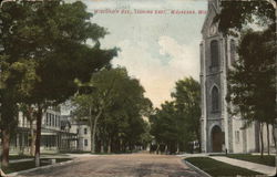 Wisconsin Ave., Looking East Postcard