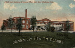 Main Building, Waukesha Moor Bath Co. Postcard