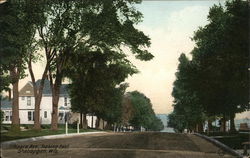 Niagara Avenue, Looking East Sheboygan, WI Postcard Postcard Postcard