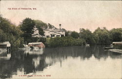 Fox River at Princeton Wisconsin Postcard Postcard Postcard