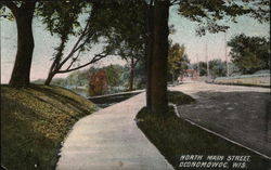 North Main Street Postcard