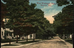 West Washington Street Monroe, WI Postcard Postcard Postcard