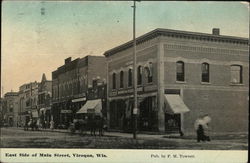 East Side of Main Street Viroqua, WI Postcard Postcard Postcard