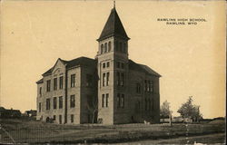 Rawlins High School Wyoming Postcard Postcard Postcard