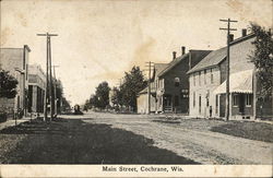 Main Street Cochrane, WI Postcard Postcard Postcard