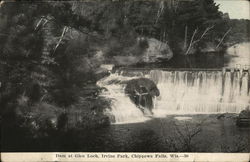 Dam at Glen Loch, Irvine Park Chippewa Falls, WI Postcard Postcard Postcard