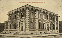 Government Building Chippewa Falls, WI Postcard Postcard Postcard