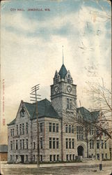 City Hall Janesville, WI Postcard Postcard Postcard