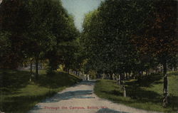 Through the Campus, Beloit College Wisconsin Postcard Postcard Postcard