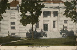 College Library Beloit, WI Postcard Postcard Postcard