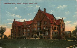 Emmerson Hall, Beloit College Postcard