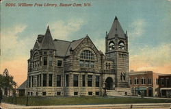 Williams Free Library Beaver Dam, WI Postcard Postcard Postcard