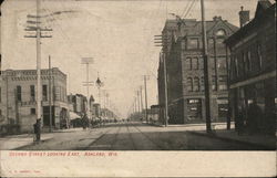 Second Street Looking East Ashland, WI Postcard Postcard Postcard