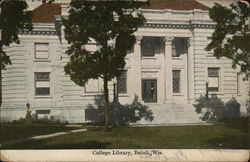 College Library Postcard