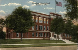 Baraboo High School Postcard