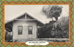 Dushore Depot Pennsylvania Postcard Postcard Postcard