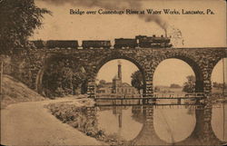 Bridge Over Connestoga River at Water Works Lancaster, PA Postcard Postcard Postcard