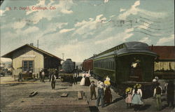 S. P. Depot Coalinga, CA Postcard Postcard Postcard