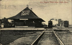 Soo Depot Thief River Falls, MN Postcard Postcard Postcard