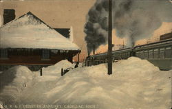 G.R. & I. Depot In January Postcard