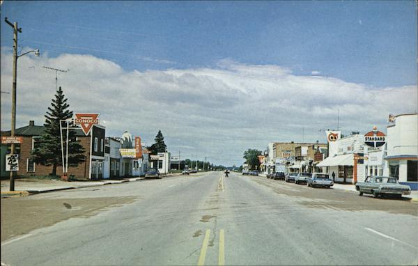 Main Street Remer, MN Postcard