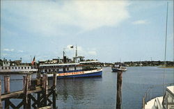 View of Hyannis Harbor from Ocean Street Wharf Massachusetts Postcard Postcard Postcard