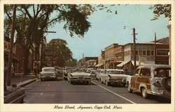 Main Street at Hyannis Cape Cod, MA Postcard Postcard Postcard