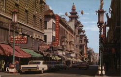 Chinatown on Grant Avenue Postcard