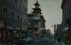 Chinatown at Night Postcard