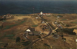 Aerial View of Highland Light, Cape Cod North Truro, MA Postcard Postcard Postcard