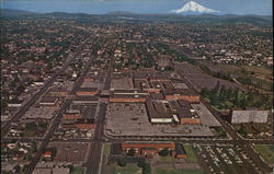 Aerial View of City and Mt. Hood Portland, OR Postcard Postcard Postcard