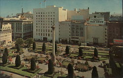 UNION SQUARE SAN FRANCISCO CALIFORNIA Postcard Postcard Postcard