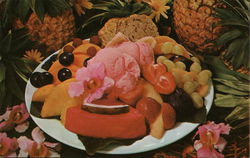 Fresh Fruit Plate - Nut Tree Postcard