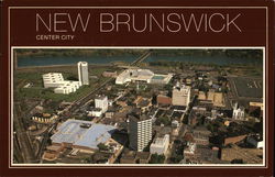 Aerial View of Middlesex County New Brunswick, NJ Postcard Postcard Postcard