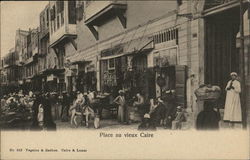 Place Au Vieux Ville Cairo, Egypt Africa Postcard Postcard