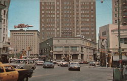 Downtown Looking Towards San Jacinot Plaza El Paso, TX Postcard Postcard Postcard