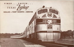 Texas "Zephyr" Postcard