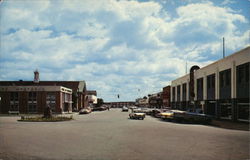 Grand Falls Main Street and Shopping Center Newfoundland And Labrador Canada Postcard Postcard Postcard